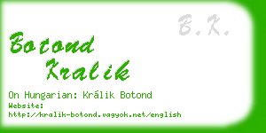 botond kralik business card